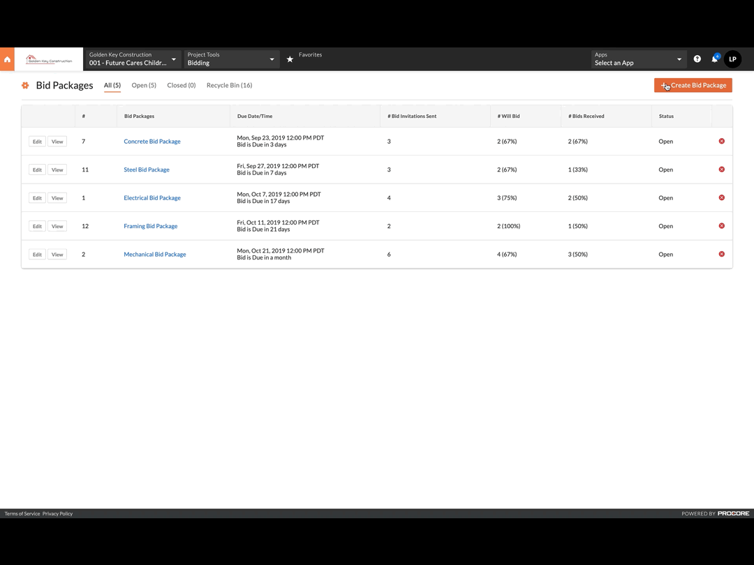 Bid Management